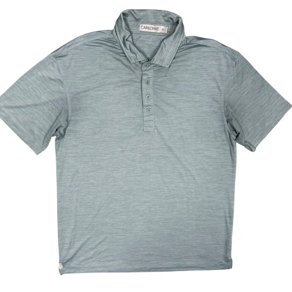 Cariloha Bamboo Golf Shirt Short Sleeve Polo Stretch Grey XL